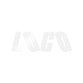 Giant LOCO Sticker — White (Transparent)