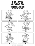 LOCO Rat coloring sheet preview